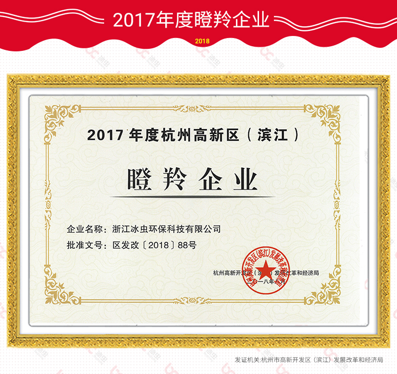 瞪羚企業(yè)證書(shū)-2017年度